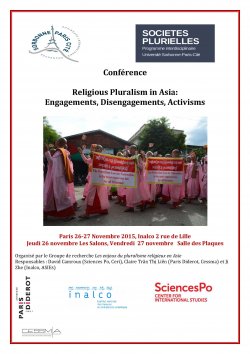 Conférence<br>Religious Pluralism in Asia : Engagements, Disengagements, Activisms